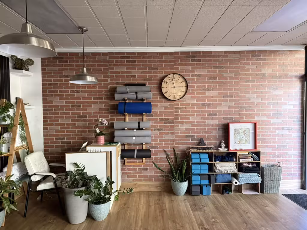 Yoga studio welcome area